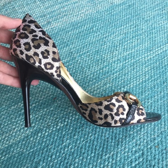 CARLOS SANTANA, LEOPARD PRINT SEXY HIGH HEEL SHOES, SZ. 7, NEW IN BOX - Picture 2 of 8